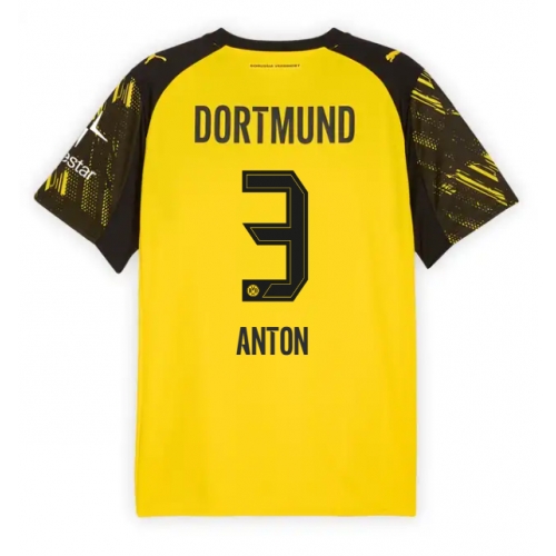 Billige Fotballdrakt Borussia Dortmund Waldemar Anton #3 Replika Hjemmedrakt 2025-26 Kortermet Billige Fotballdrakt Borussia Dortmund Waldemar Anton #3 Replika Hjemmedrakt 2025-26 Kortermet